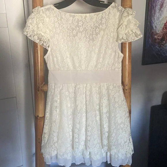 New SUMMER Lace Mini Dress Tunic SZ MED - Picture 7 of 7